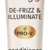 Pantene Hair Biology De frizz and Illuminate Hair Conditioner with Hyaluronic Acid, Omega 9 for Frizzy, Dry, Coloured Hair 160 ml