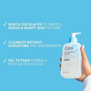 CeraVe SA Smoothing Face and Body Cleanser for Dry, Rough and Bumpy Skin 473ml