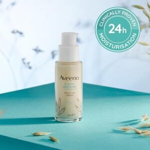 Aveeno Face CALM+RESTORE Triple Oat Serum, 24-Hour Moisturisation, For Sensitive Skin