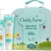 Childs Farm Baby Gifting Suitcase Baby Wash Bubble Bath Baby Moisturiser Nappy Cream