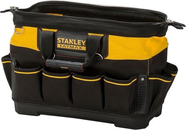 STANLEY FATMAX Technician Tool Bag, Heavy Duty 600 Denier and Leather, 1-93-950