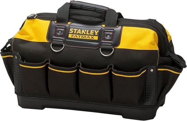 STANLEY FATMAX Technician Tool Bag, Heavy Duty 600 Denier and Leather, 1-93-950