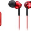 Sony MDREX110APR.CE7 Deep Bass Earphones with Smartphone Control and Mic - Metallic Red