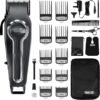 Wahl Elite Pro Cordless Hair Clipper, Men's Cordless Hair Clippers, Hair Clippers for Men, DIY Haircuts, Home Hair Cutting, Men’s Head Shaver, Buzz Cut, Fading, Secure Fit Premium Cutting Combs, Black