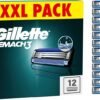 Gillette Mach3 Razor Blades Men, Pack of 12 Razor Blade Refills,