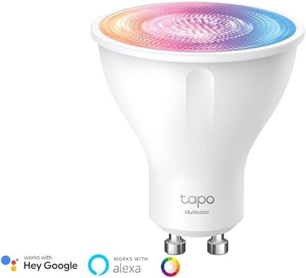 Tapo Wi-Fi GU10 LED Bulbs, Multicolour LED Spotlight Bulbs, 16 Million Colours