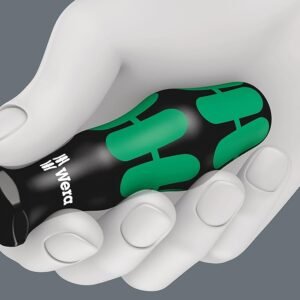 Wera Kraftform Kompakt 27 RA 1 SB Ratcheting Screwdriver & Bits, PH/PZ/SL, 7pc