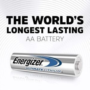 Energizer AA Batteries, Ultimate Lithium, 4 Pack Double A Battery Pack