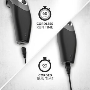 Wahl Clip ‘N Rinse Cord/Cordless Hair Clipper, Rechargeable Clipper, Hair Clippers for Men, Head Shaver, Men's Hair Clipper Kit, Male Grooming Set, Corded, Cordless, Washable Head, Home Hair Cutting