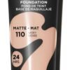 Revlon ColorStay Full Cover Matte Foundation - Ivory (110) | Longwear, Heat & Sweat Resistant, 30ml