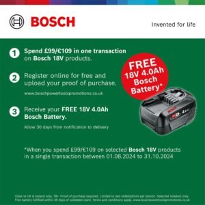 Bosch Home and Garden Cordless Combi Drill PSB 1800 LI-2 (2 batteries, 18 Volt System, in carrying case)