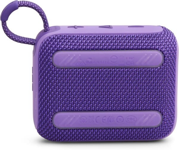 JBL GO 4 Ultra-Portable Bluetooth Speaker with Big Pro Sound and Punchy Bass, PlaytimeBoost, Waterproof Design and 7-Hour Playtime