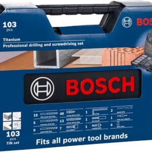 Bosch Professional Professional 2608594070 Mixed Accessory Set (103 Piece), Black