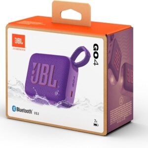 JBL GO 4 Ultra-Portable Bluetooth Speaker with Big Pro Sound and Punchy Bass, PlaytimeBoost, Waterproof Design and 7-Hour Playtime