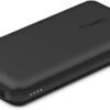 Belkin 10000mAh portable power bank, 10K USB-C portable charger with 1 USB-C port and 2 USB-A ports, battery pack for up to 15W charging for iPhone, Samsung Galaxy, AirPods, iPad, and more - Black