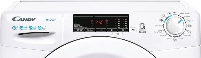 Candy CS1410TWE/1-80 10kg Freestanding Washing Machine with 1400 rpm - White - C Rated