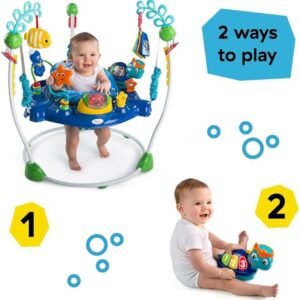 Baby Einstein, Neptune's Ocean Discovery Activity Jumper & Bouncer, Play Centre with Removable Toys