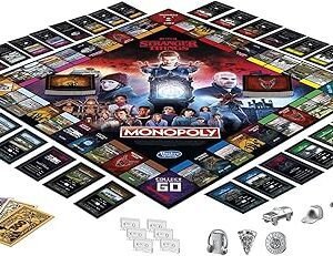 Hasbro Gaming Monopoly: Netflix Stranger Things Edition Board Game for Adults and Teens Ages 14+, Game for 2-6 Players, Multicolor