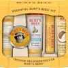 Burt's Bees Essential Gift Set, Lip Balm, Hand Salve, Body Lotion, Foot Cream & Face Cleanser, 5 Travel Size Products