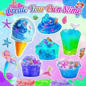 iKidiki Slime Kit, 6 7 8 9 10 11 12 Year Old Girl Gifts Slime Making Kit for Girls Toys for 6-12 Year Old Boys Girls