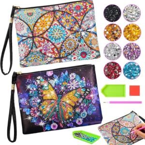 iKidiki Craft Kits for Kids, Diamond Art Bags 6 7 8 9 10 Year Old Girl Gifts Toys