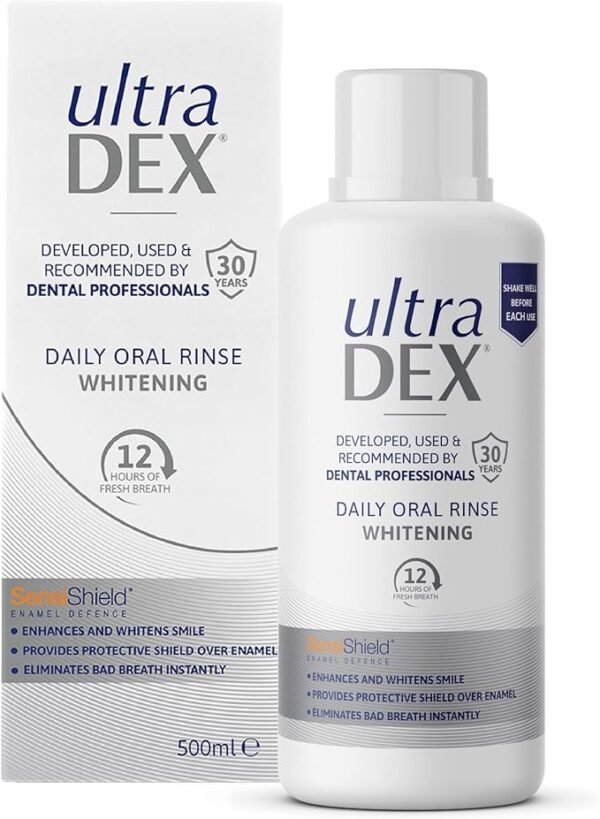 UltraDEX Daily Oral Rinse Whitening, 500 ml