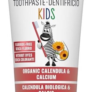 lavera Toothpaste Kids Fluoride-Free - Without colourants - Protects Milk TeethOrganic Calendula & Calcium - Vegan - 75 ml