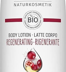 lavera Body Lotion Regenerating - organic cranberry & organic argan oiL - vegan - organic (1 x 200 ml)