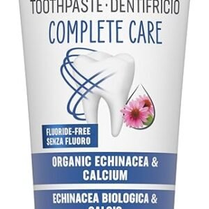 lavera Toothpaste Complete Care Fluoride-Free - 5 in 1 Protection - Active Plant Ingredients - Organic echinacea & Calcium - Vegan - Natural Cosmetics - 75 ml