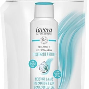 lavera Refill bag basis sensitiv Shampoo Moisture & Care - without silicone - Intensive moisture & gentle care - vegan - natural cosmetics - 500 ml