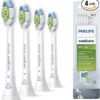 Philips Sonicare Original W2 Optimal White Standard Sonic Toothbrush Heads - 4 Pack in White (Model HX6064/10)