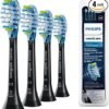 Philips Sonicare Original C3 Premium Plaque Defence Standard Sonic Toothbrush Heads - 4 Pack in Black