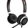 Jabra Evolve 40 UC Stereo Headset – Unified Communications Headphones for VoIP Softphone with Passive Noise Cancellation – USB-Cable with Controller – Black