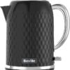 Breville Curve Electric Kettle | 1.7 Litre | 3KW Fast Boil | Black & Chrome [VKT017]