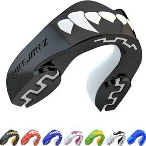SafeJawz Sports Mouthguard Dual Layer Premium Protection Adults and Junior Gum