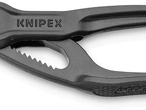KNIPEX Cobra XS Mini Water Pump Pliers, 100 mm, Nuts to 24 mm Fine Adjustment by Button Push, Edc, 87 00 100