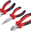 Draper Redline® 3 Piece 160mm Plier Set | Soft Grip Hand Tools Kit | Hardened Jaws & Cutting Edges | 68001