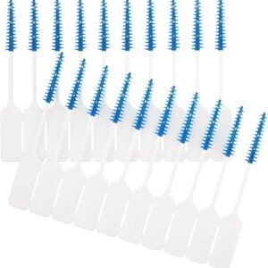 UltraDEX Wire Free Interdental Brush, Wire Free Flexible Floss Aid, Fluoride Coated, Medium/Large 20 Pack White