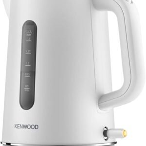 Kenwood Abbey Lux Water Kettle, 360° Swivel Base, Fast Boiling, Removable Filter, Water Capacity 1.7L, ZJP05.A0WH, 3000W, Pure White