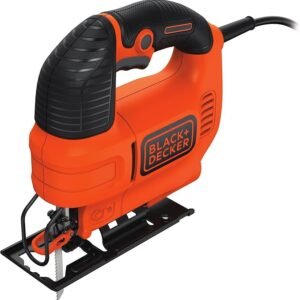 BLACK+DECKER KS701EK-GB Compact Jigsaw with Blade, 520 W, Black/Orange