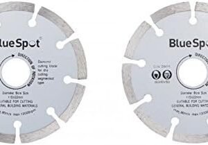 Blue Spot Tools 19547 Segmented Diamond Dry Cutting Disc, Silver, 115 mm,2 Piece