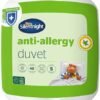 Silentnight Anti Allergy Double Duvet 10.5 Tog - All Year Round Winter Quilt Duvet Anti-Bacterial and Machine Washable with Allergy UK Approved Anti Allergy Fibres - Double Bed