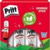 Pritt Glue Stick, Safe & Child-Friendly Craft Glue for Arts & Crafts Activities, Strong-Hold adhesive for School & Office Supplies, 43g (Pack of 5)