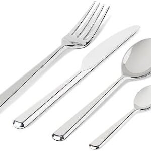 Alessi BG02S24 Amici Cutlery Set 24 Pieces, 18/10 Stainless Steel, Silver