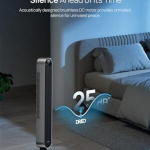 Dreo 42 Inch Pilot Max Smart Tower Fan, 25dB Quiet Cooling Fan for Bedroom, 12 Speeds Standing Fan with Remote, 7.9m/s Velocity Alexa Fan, 120° Oscillating Electric Fan, APP Control, 4 Modes,12H Timer