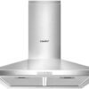 COMFEE' 60 cm Chimney Cooker Hood Stainless Steel Extractor Hood with LED and Recirculating & Ducting System Wall Mounted Range Hood 600 mm Extractor Fan kitchen- Stainless Steel