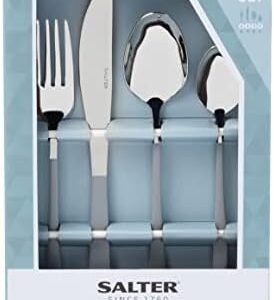 Salter BW07831TK 16-Piece Cutlery Set- Flatware Service for 4 People, Stainless Steel