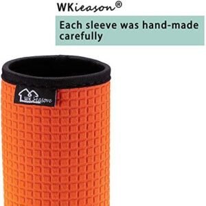 WK IEASON 12oz Standard Can Sleeves Insulators Holder Non-Slip Neoprene Can Cooler for Coco cola, White Claw and More(Green/Light Blue/Grey/Black)