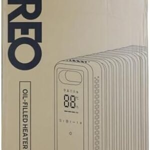 Dreo Oil Filled Radiator 2000W,Electric Portable Space Oil Heater 9 Fins with Remote Control,24h Timer,3 Heat Settings,4 Modes,Digital Thermostat,Overheat & Tip-Over Protection,Quiet,Home,Grey