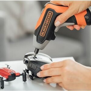 BLACK+DECKER Cordless Rapid Screwdriver with Bits and Storage Case 3.6V